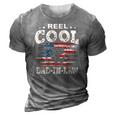 Mens Gift For Fathers Day Tee - Fishing Reel Cool Dad-In Law 3D Print Casual Tshirt Grey