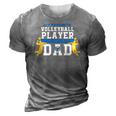 Mens My Favorite Volleyball Player Calls Me Dad For Men Fathers Day 3D Print Casual Tshirt Grey