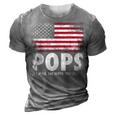 Mens Pops The Man Myth Legend Fathers Day 4Th Of July Grandpa 3D Print Casual Tshirt Grey