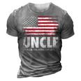Mens Uncle The Man Myth Legend Fathers Day 4Th Of July Funny 3D Print Casual Tshirt Grey
