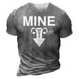 Mine Arrow With Uterus Pro Choice Womens Rights 3D Print Casual Tshirt Grey