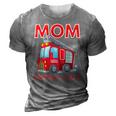 Mom Birthday Crew - Fire Truck Fire Engine Firefighter 3D Print Casual Tshirt Grey