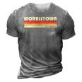 Morristown Nj New Jersey Funny City Home Roots Gift Retro 3D Print Casual Tshirt Grey