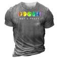 Not A Phase Moon Lgbt Gay Pride 3D Print Casual Tshirt Grey