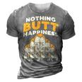 Nothing Butt Happiness Funny Welsh Corgi Dog Pet Lover Gift V4 3D Print Casual Tshirt Grey