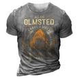 Olmsted Name Shirt Olmsted Family Name V2 3D Print Casual Tshirt Grey