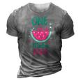 One In A Melon Papa Watermelon Family Matching 3D Print Casual Tshirt Grey