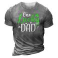 One Lucky Dad St Patricks Day Funny Daddy Gifts 3D Print Casual Tshirt Grey