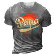 Papa Like A Grandpa Only Cooler Funny Dad Papa Definition 3D Print Casual Tshirt Grey