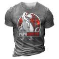 Papasaurus Trex Matching Dinosaur Family For Papa Pop Men 3D Print Casual Tshirt Grey