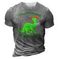 Parasaurolophus Is My Spirit Animal Cute Jurassic 3D Print Casual Tshirt Grey