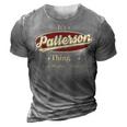 Patterson Shirt Personalized Name Gifts T Shirt Name Print T Shirts Shirts With Name Patterson 3D Print Casual Tshirt Grey