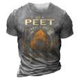 Peet Name Shirt Peet Family Name 3D Print Casual Tshirt Grey