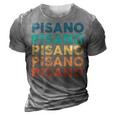 Pisano Name Shirt Pisano Family Name 3D Print Casual Tshirt Grey