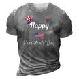 Political Happy Presidents Day Men Women Kids 3D Print Casual Tshirt Grey