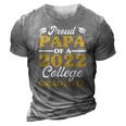 Proud Papa Of 2022 College Graduate Grandpa Graduation 3D Print Casual Tshirt Grey