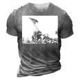 Raising The Flag On Iwo Jima Ww2 World War Ii Patriotic 3D Print Casual Tshirt Grey