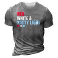 Red White And Natty-Light 4Th Of July 3D Print Casual Tshirt Grey