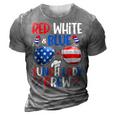 Red White Blue Lunch Lady Crew Sunglasses 4Th Of July Gifts 3D Print Casual Tshirt Grey