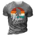 Retro Papa Squatch Yeti Vintage 3D Print Casual Tshirt Grey