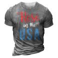 Rose In The Usa Cute Drinking 4Th Of July 3D Print Casual Tshirt Grey