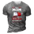 Rural Carriers Mom Mail Postal Worker Mothers Day Postman 3D Print Casual Tshirt Grey
