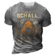 Schall Name Shirt Schall Family Name V3 3D Print Casual Tshirt Grey