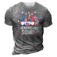 Shenanigans Squad 4Th Of July Gnomes Usa Independence Day 3D Print Casual Tshirt Grey