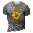 Sister Of The Birthday Girl Sunflower Family Matching Party 3D Print Casual Tshirt Grey