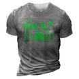 St Patricks Day The Luckiest Dad 3D Print Casual Tshirt Grey