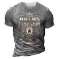Team Arcos Lifetime Member V7 3D Print Casual Tshirt Grey