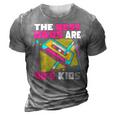 The Best Dads Are 90S Kids 90S Dad Cassette Tape 3D Print Casual Tshirt Grey