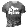 The Dogfather - Funny Dog Gift Funny Glen Of Imaal Terrier 3D Print Casual Tshirt Grey