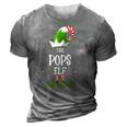 The Pops Elf Family Matching Group Christmas 3D Print Casual Tshirt Grey