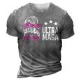 Ultra Maga Messy Bun 3D Print Casual Tshirt Grey