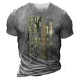 Usa Camo Flag Proud Electric Cable Lineman Dad Silhouette 3D Print Casual Tshirt Grey