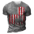 Usa Flag Day Deer Hunting 4Th July Patriotic Gift 3D Print Casual Tshirt Grey