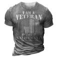 Veteran Veterans Day Us Army Veteran Oath 731 Navy Soldier Army Military 3D Print Casual Tshirt Grey