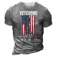 Veteran Veterans Day Us Veterans Respect Veterans Are Not Suckers Or Losers 189 Navy Soldier Army Military 3D Print Casual Tshirt Grey