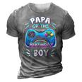 Video Game Birthday Party Papa Of The Birthday Boy Matching 3D Print Casual Tshirt Grey
