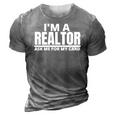 Womens Ask Me For My Card I Am A Realtor Real Estate 3D Print Casual Tshirt Grey