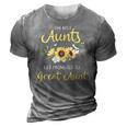 Womens The Best Aunts Get Promoted To Great Aunt New Great Aunt 3D Print Casual Tshirt Grey