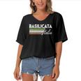Basilicata Italia - Basilicata Italy Vintage Italy Women's Bat Sleeves V-Neck Blouse