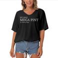 Est 2022 Mega Pint For Johnny Women's Bat Sleeves V-Neck Blouse