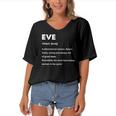 Eve Name Definition Personalized Custom Women's Bat Sleeves V-Neck Blouse