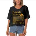 Hash Browns Women's Bat Sleeves V-Neck Blouse