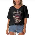 Josey Blood Runs Through My Veins Name Women's Bat Sleeves V-Neck Blouse