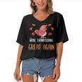 Make Thanksgiving Great Again Funny 5 Shirt Women's Bat Sleeves V-Neck Blouse