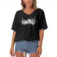 Motorcycle Heartbeat Dreaming Racing 496 Shirt Women's Bat Sleeves V-Neck Blouse