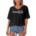 Painhub Pain Is Free This Week And Forever Women's Bat Sleeves V-Neck Blouse